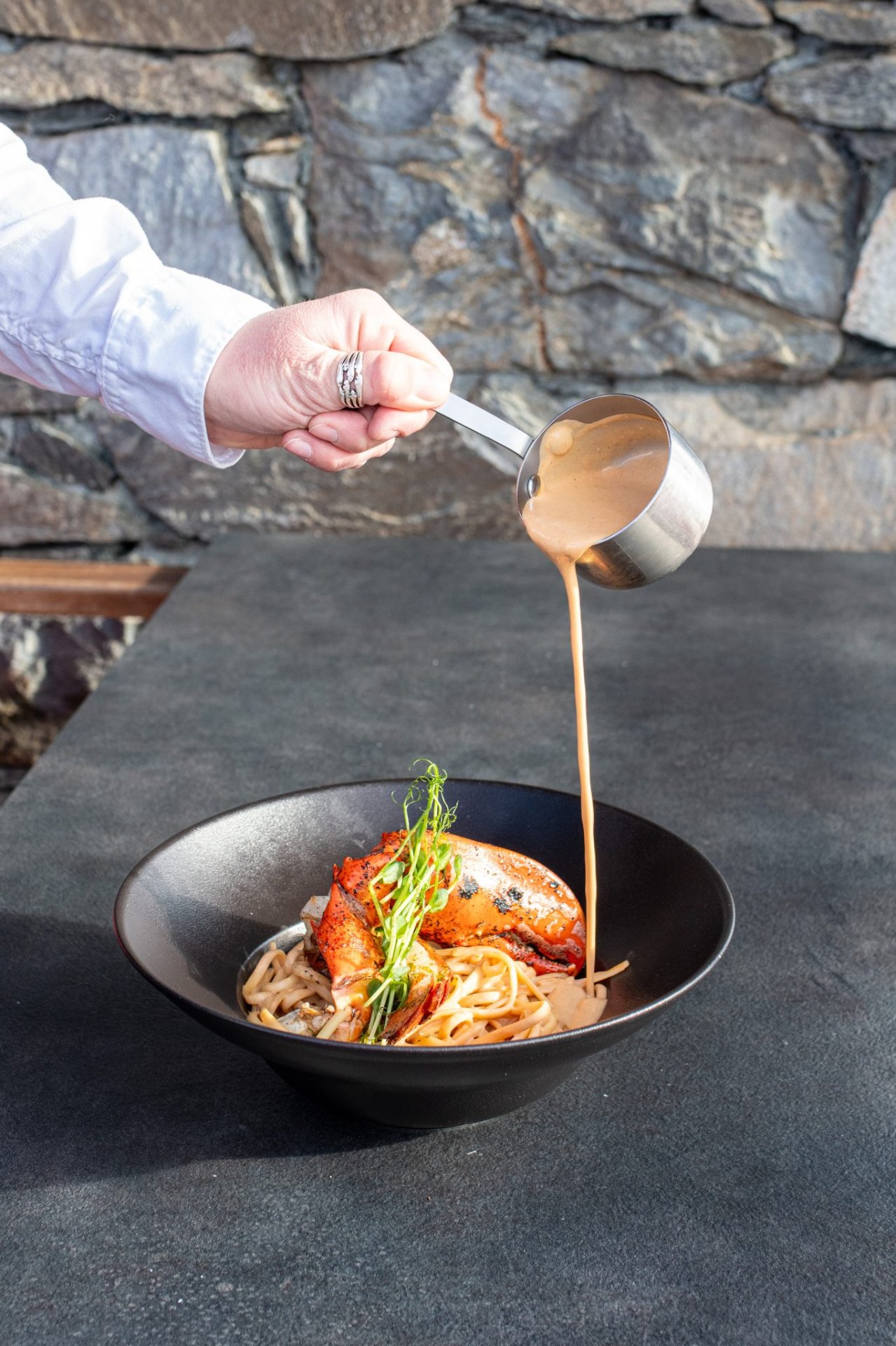 Linguine au homard