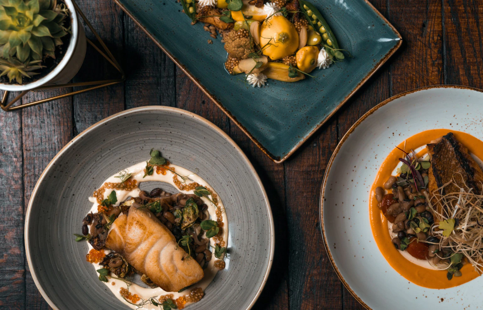 Trio d'assiettes signature