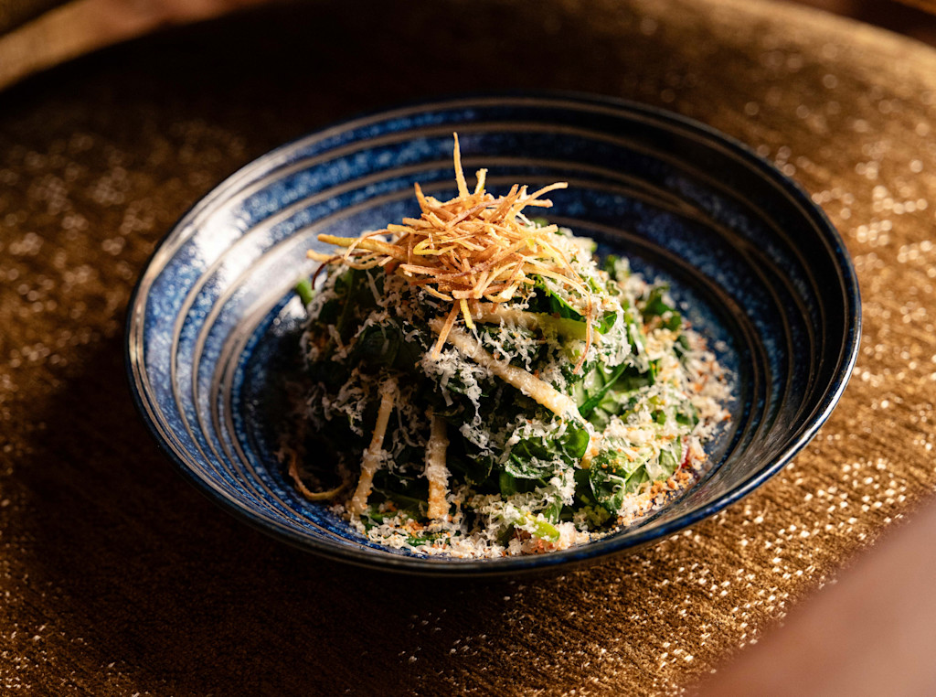 Salade d'épinards au parmesan