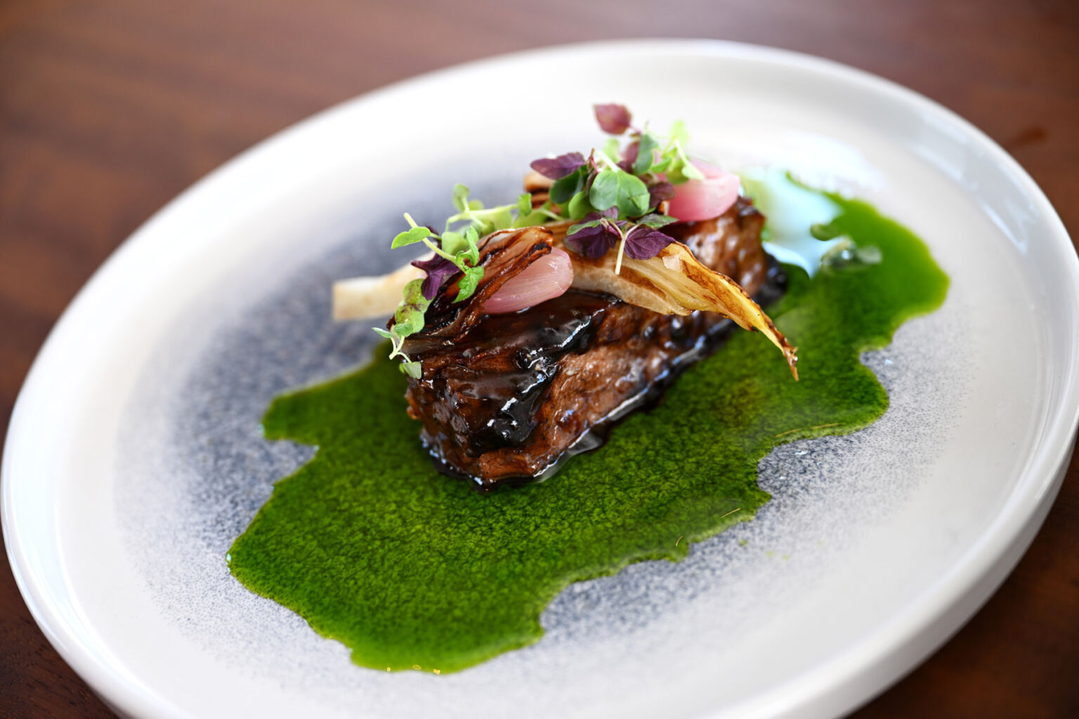 Pièce de bœuf jus d'herbes